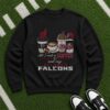 African American Santa Claus Christmas Lights Funny Atlanta Falcons NFL T-Shirt African American Santa Claus Christmas Lights Funny Atlanta Falcons NFL T-Shirt