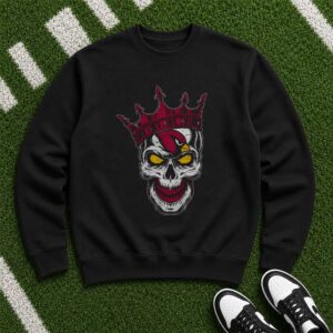 Arizona Cardinals King Skull Crown T-Shirt