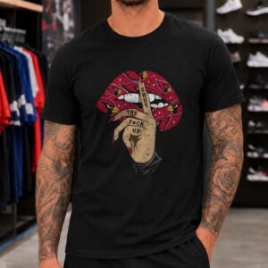Arizona Cardinals Lips Shut The Fck Up Women Fan T-Shirt