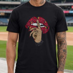 Arizona Cardinals Lips Shut The Fck Up Women Fan T-Shirt