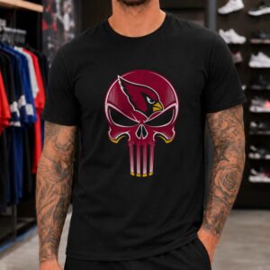Arizona Cardinals Punisher Skull T-Shirt