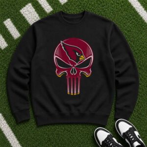 Arizona Cardinals Punisher Skull T-Shirt