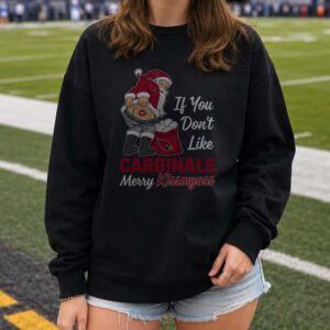 Arizona Cardinals Santa Merry Kiss my Ass Funny Christmas T-Shirt