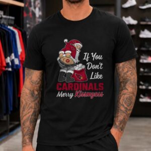 Arizona Cardinals Santa Merry Kiss my Ass Funny Christmas T-Shirt