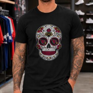 Arizona Cardinals Sugar Skull Day Of The Dead T-Shirt
