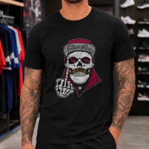 Arizona Cardinals Tattoo Artist Skull Snapback T-Shirt