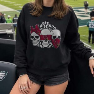Arizona Cardinals Three Skulls Bandana Fan T-Shirt