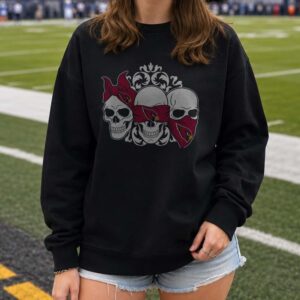 Arizona Cardinals Three Skulls Bandana Fan T-Shirt