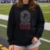 Atlanta Falcons Skull Helmet American Flag Football Fan T-Shirt
