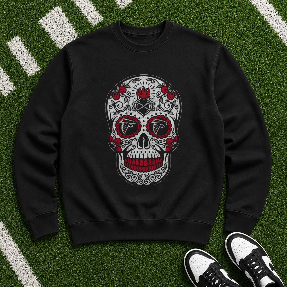 Atlanta Falcons Sugar Skull Day Of The Dead Football Fan T-Shirt Atlanta Falcons Sugar Skull Day Of The Dead Football Fan T-Shirt