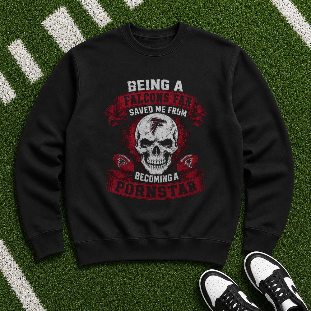 Being A Falcons Fan Saved Me Funny Adult Humor Skull Atlanta Falcons NFL T-Shirt Being A Falcons Fan Saved Me Funny Adult Humor Skull Atlanta Falcons NFL T-Shirt