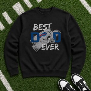 Best Buffalo Bills Dad Ever Football Helmet Father's Day Present T-Shirt