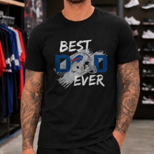 Best Buffalo Bills Dad Ever Football Helmet Father's Day Present T-Shirt