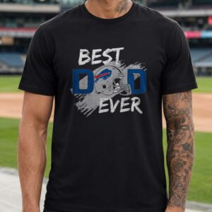 Best Buffalo Bills Dad Ever Football Helmet Father’s Day Present T-Shirt