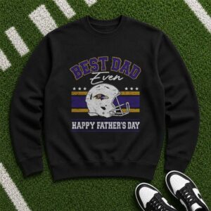 Best Dad Ever Baltimore Ravens Football Father_s Day Gift T-Shirt