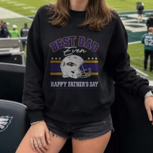 Best Dad Ever Baltimore Ravens Football Father_s Day Gift T-Shirt