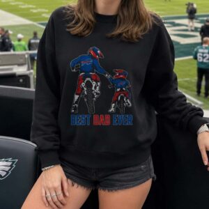 Best Dad Ever Buffalo Bills Motocross Dirt Bike Father Son Football Gift T-Shirt