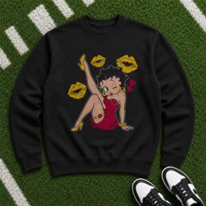 Betty Boop Arizona Cardinals Pin Up T-Shirt