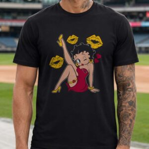 Betty Boop Arizona Cardinals Pin Up T-Shirt