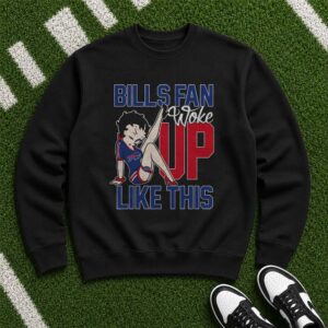 Betty Boop Bills Fan Woke Up Like This Women Buffalo Bills T-Shirt