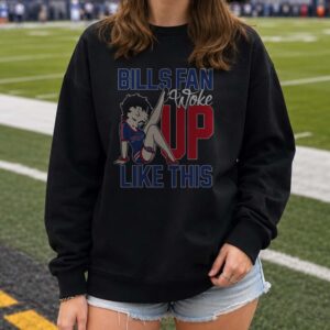 Betty Boop Bills Fan Woke Up Like This Women Buffalo Bills T-Shirt