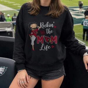 Betty Boop Rockin The Mom Life Mother Arizona Cardinals NFL T-Shirt