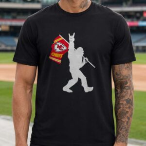 Bigfoot Kansas City Chiefs Flag Shirt