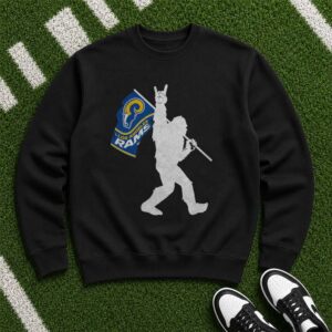 Bigfoot Los Angeles Rams Flag Shirt