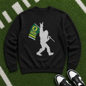 Bigfoot Oregon Ducks Flag Shirt