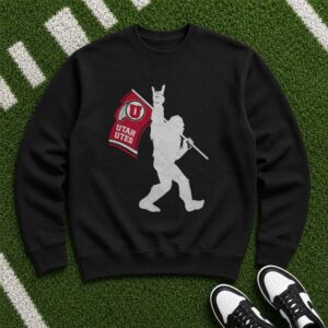 Bigfoot Utah Utes Flag Shirt