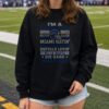 Bills Girl Messy Bun Sunglasses Football Women Stylish Supporter T-Shirt