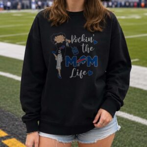 Black Betty Boop I'm A Simple Women Cross Dog Paw Wine African American Women Buffalo Bills T-Shirt (2)