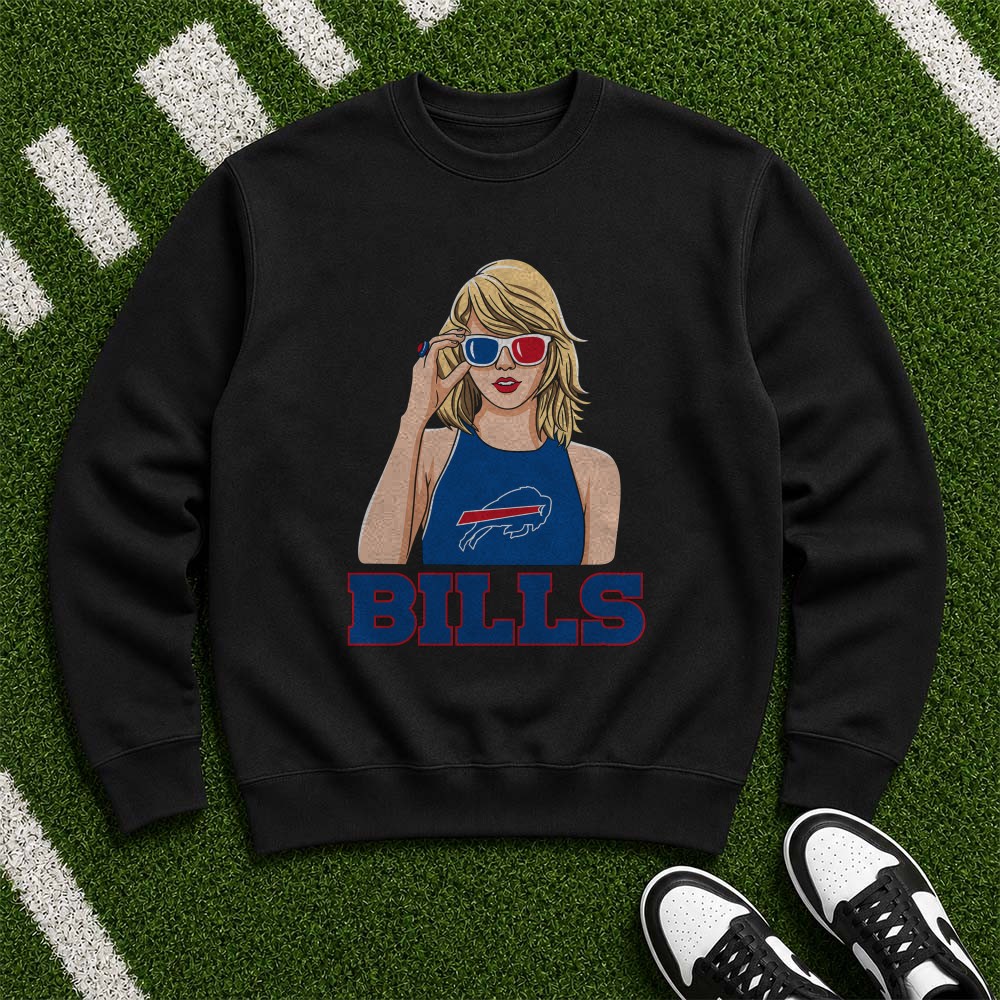 Blonde Girl Sunglasses Swiftie Women Buffalo Bills Fan T-Shirt Blonde Girl Sunglasses Swiftie Women Buffalo Bills Fan T-Shirt
