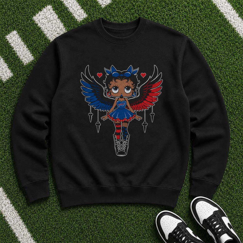 Bluey And Bingo Dance Mode Buffalo Bills Music Football Kids T-Shirt (2) Bluey And Bingo Dance Mode Buffalo Bills Music Football Kids T-Shirt (2)