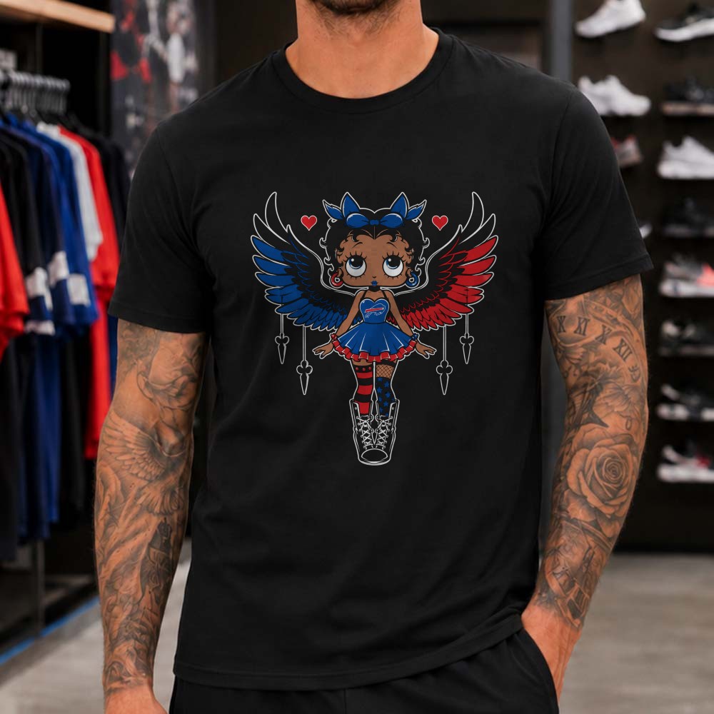 Bluey And Bingo Dance Mode Buffalo Bills Music Football Kids T-Shirt (2) Bluey And Bingo Dance Mode Buffalo Bills Music Football Kids T-Shirt (2)