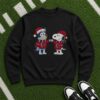 Bluey And Grinch Christmas Fist Bump Atlanta Falcons NFL T-Shirt Bluey And Grinch Christmas Fist Bump Atlanta Falcons NFL T-Shirt