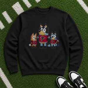 Bluey Bingo Bandit Atlanta Falcons Football Fan T-Shirt