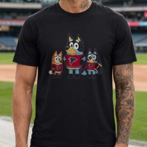 Bluey Bingo Bandit Atlanta Falcons Football Fan T-Shirt