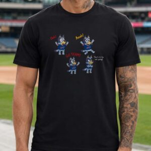 Bluey Buffalo Bills Go Team Ooh Aaah Funny Football Supporter T-Shirt