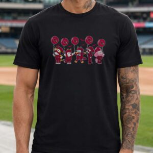 Bluey Characters Mummy Arizona Cardinals Halloween T-Shirt