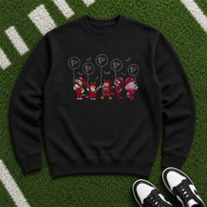 Bluey Characters Mummy Halloween Atlanta Falcons Football Fan T-Shirt