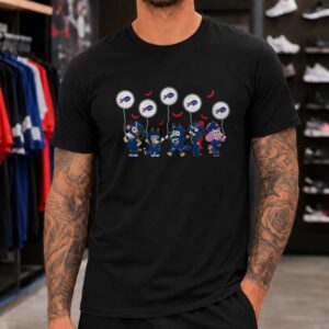 Bluey Characters Mummy Halloween Trick Or Treat Bills Fan Buffalo Bills NFL T-Shirt