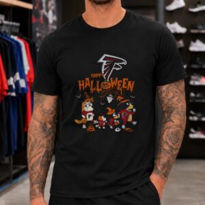 Bluey Family Happy Halloween Atlanta Falcons Football Fan T-Shirt