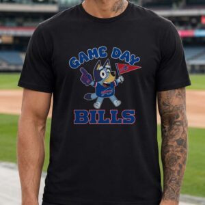 Bluey Game Day Kids Buffalo Bills T-Shirt
