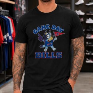 Bluey Game Day Kids Buffalo Bills T-Shirt