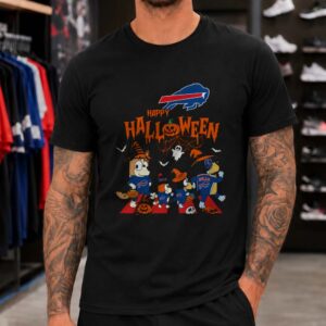 Bluey Gang Happy Halloween Trick Or Treat Bills Fan Buffalo Bills NFL T-Shirt