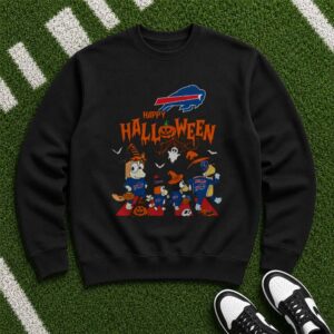 Bluey Gang Happy Halloween Trick Or Treat Bills Fan Buffalo Bills NFL T-Shirt