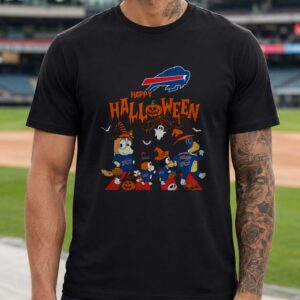 Bluey Gang Happy Halloween Trick Or Treat Bills Fan Buffalo Bills NFL T-Shirt