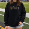 Cute Ghost Pumpkin Coffee Halloween Women Fan Baltimore Ravens NFL T-Shirt