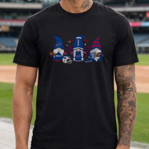 Buffalo Bills Gnome Cheerleader Tailgate Hotdog Popcorn Game Day T-Shirt